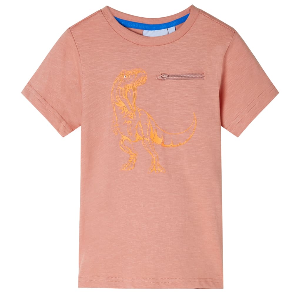 vidaXL Camiseta infantil de manga corta naranja claro 116