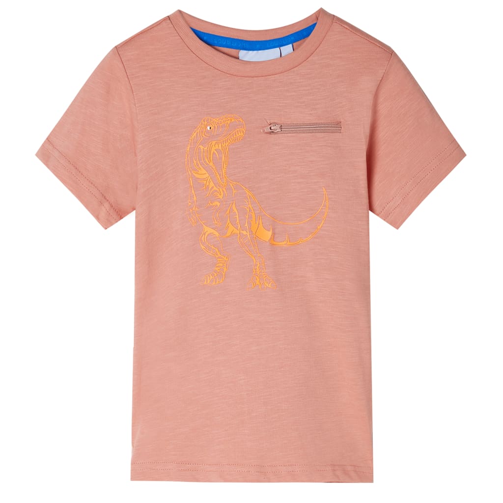vidaXL Camiseta infantil de manga corta naranja claro 128