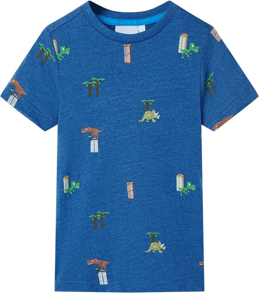 vidaXL Camiseta infantil azul oscuro mélange 92