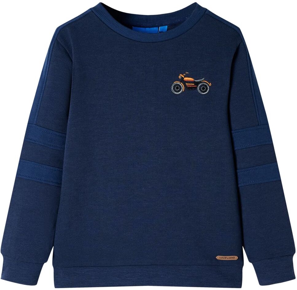 vidaXL Sudadera infantil azul marino mélange 92