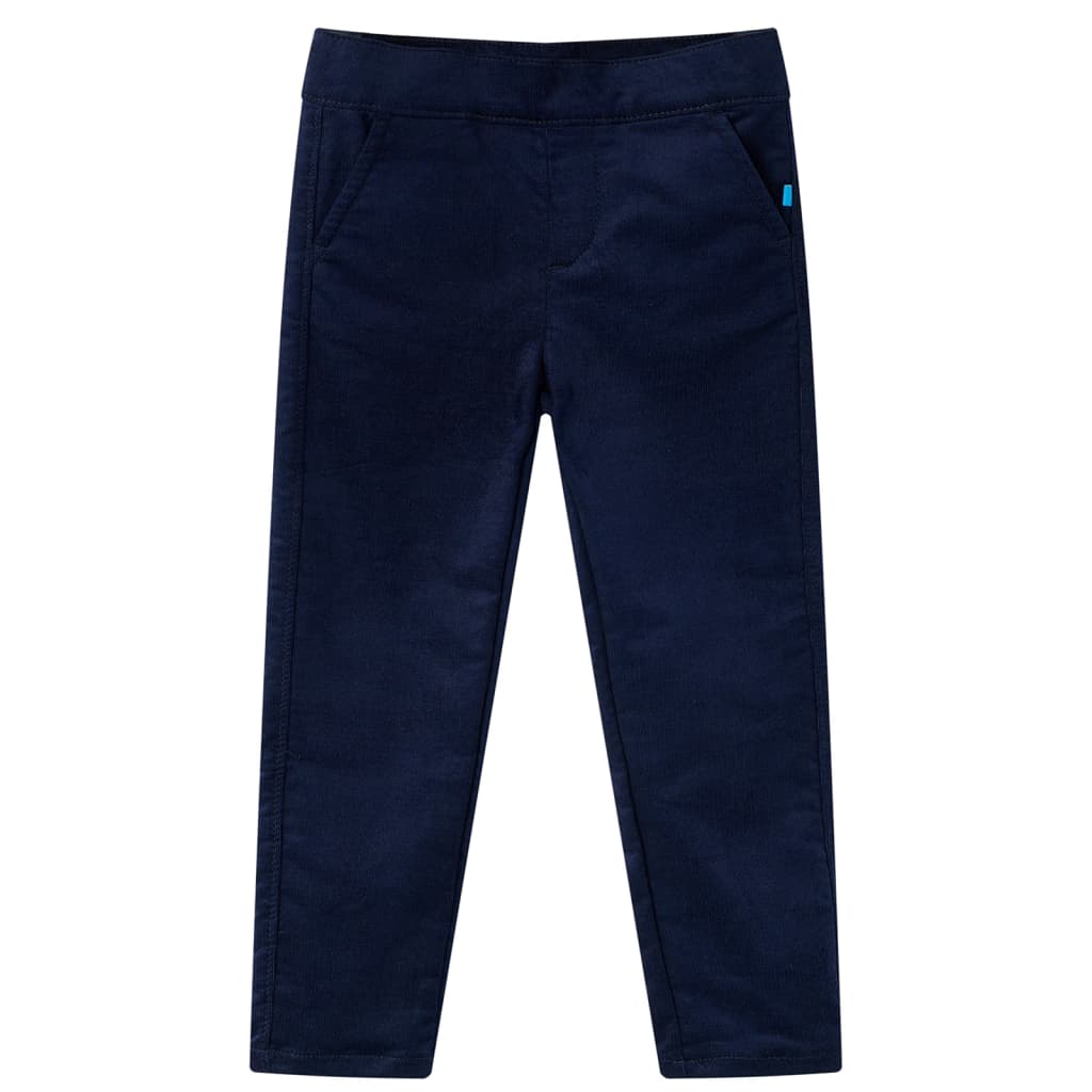 vidaXL Pantalón infantil azul marino oscuro 128