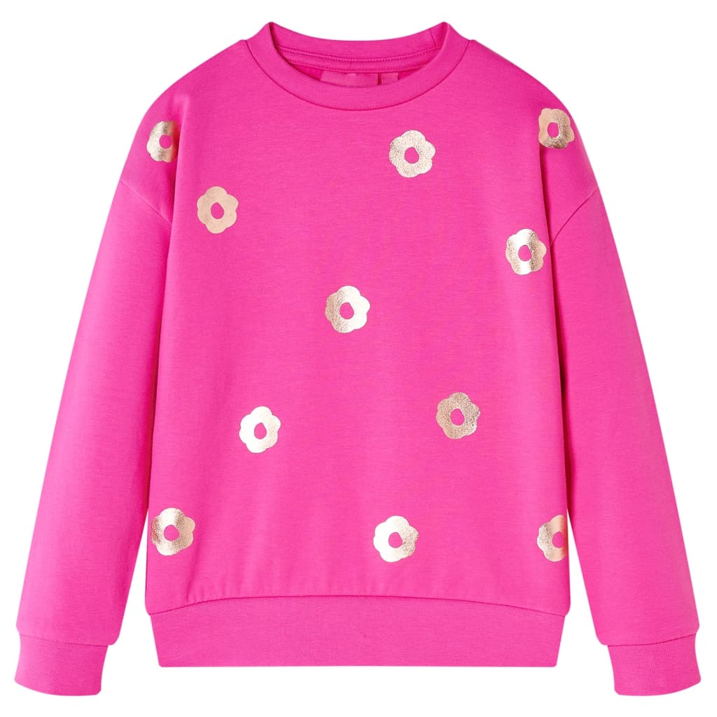 vidaXL Sudadera infantil rosa oscuro 116