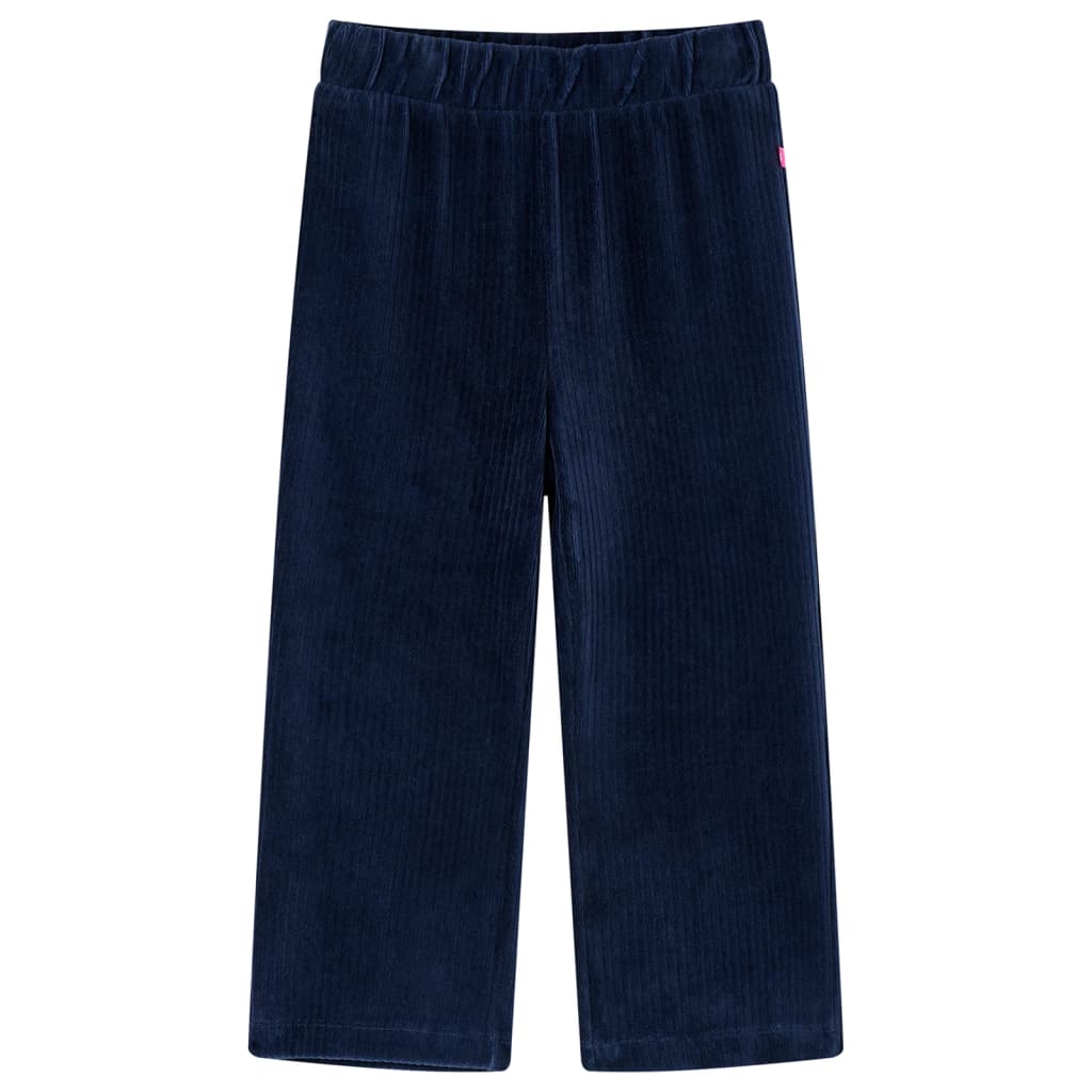 vidaXL Pantalón infantil pana azul marino 140