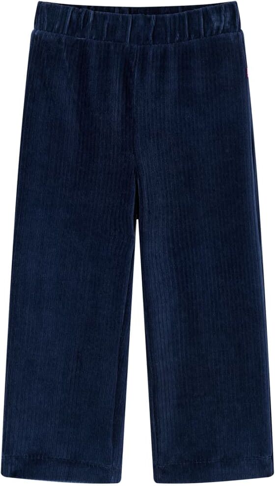 vidaXL Pantalón infantil pana azul marino 128