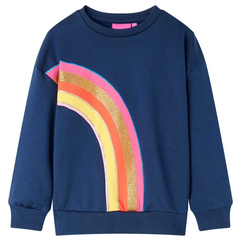 vidaXL Sudadera infantil azul marino 116