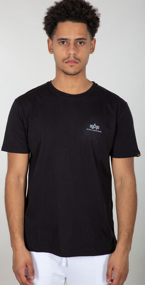 Alpha Backprint Reflective Camiseta - Negro (L)