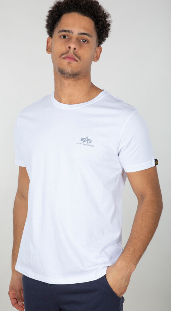 Alpha Backprint Reflective Camiseta - Blanco (M)