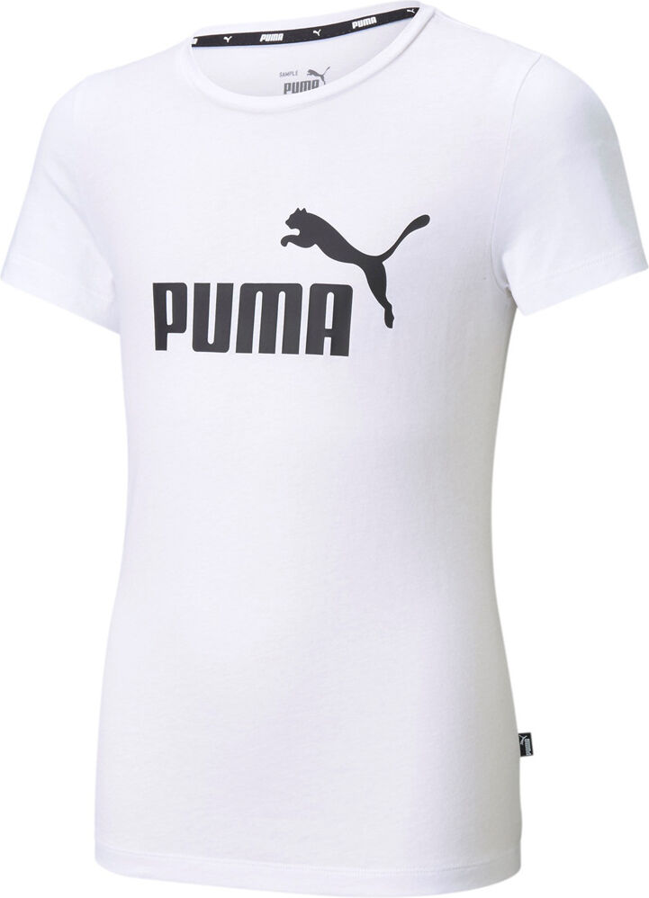 Puma essentials logo camiseta manga corta niña Blanco (116)