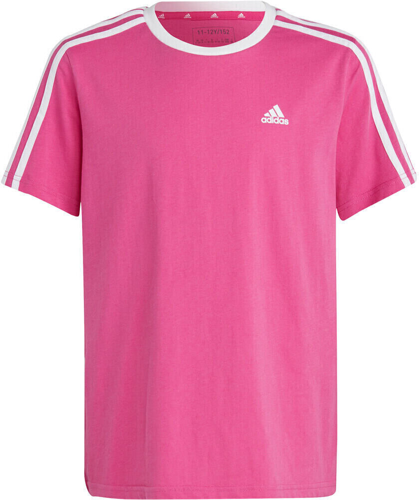 Adidas essentials cotton boyfriend 3 bandas camiseta manga corta niña Rosa (152)