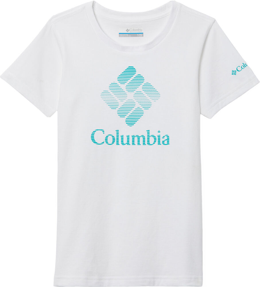 Columbia mission lake camiseta montaña manga corta niño Blanco (XXS)