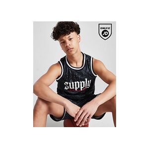 Supply & Demand Carlton Basketball Vest Junior - Mens, Black  - Black - Size: 10-12Y