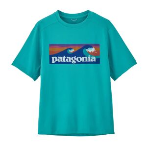 Patagonia Kids Cap SW T-paita - Kierrätetty polyesteri & polyesteri  - Boardshort Logo: Subtidal Blue - unisex - Size: L