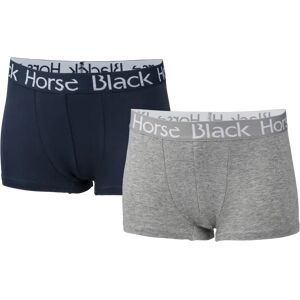 Black Horse Poikien Bokserit Luomupuuvillasta 2-Pack - 110-116 male