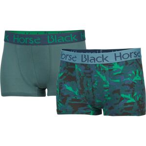 Black Horse Poikien Bokserit Luomupuuvillasta 2-Pack - 134-140 male