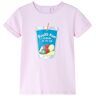 vidaXL T-shirt för barn mild rosa 92