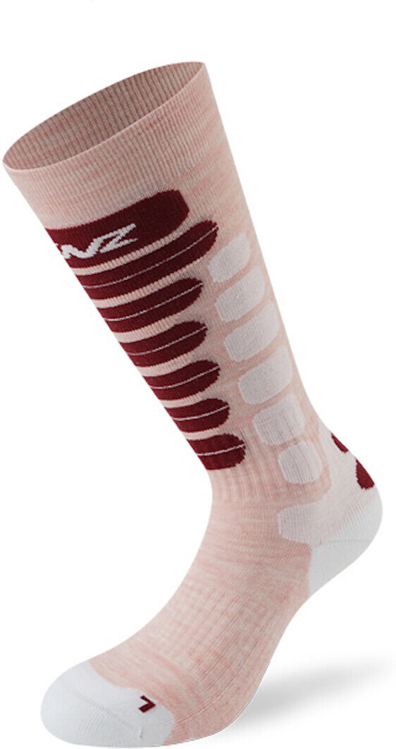 Lenz Skiing 2.0 Kids Socks Lasten sukat Valkoinen Pinkki unisex 31 32 33 34