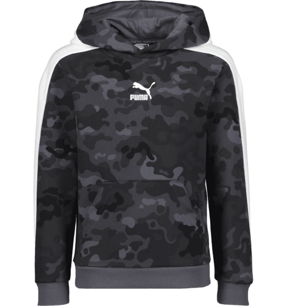 Puma Classics Graphics Aop Hoodie Tr B Jr Yläosat ULTRA GRAY  - Size: 116