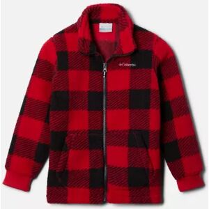 Columbia Polaire rugged ridge ii - garçon Rouge Check M (10-12 ans) - Publicité