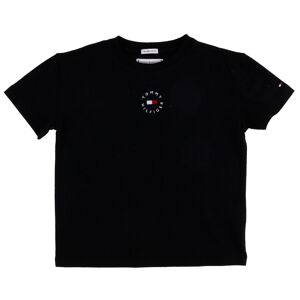 Tommy Hilfiger - T-Shirt manches courtes Logo Rond noir Noir - Publicité