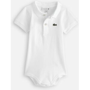 Body en piqu&#233; de coton b&#233;b&#233; 4J6963 par Lacoste Blanc 6M Accessoires - Publicité