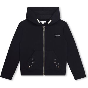 CHLOE Cardigan molletonné à capuche FILLE 12A Bleu - Publicité