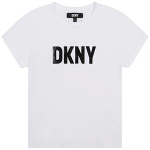DKNY T-shirt à manches courtes FILLE 16A Blanc Blanc 16A - Publicité