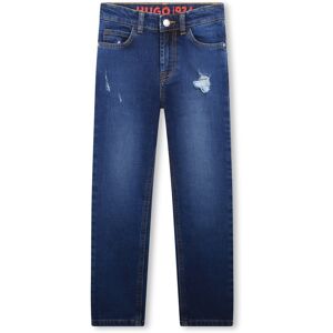 HUGO Pantalon 5 poches en denim FILLE 16A Bleu Bleu 16A - Publicité