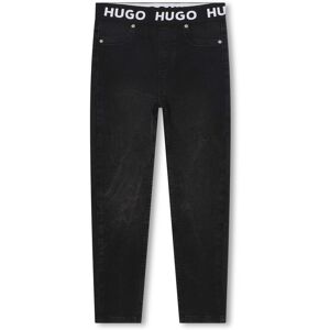 HUGO Legging en denim extensible FILLE 14A Noir Noir 14A - Publicité