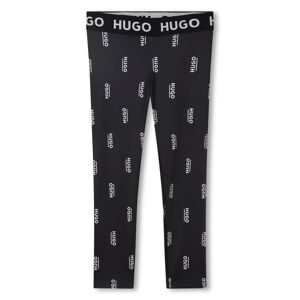 HUGO Legging sport imprimé FILLE 6A Noir Noir 6A - Publicité