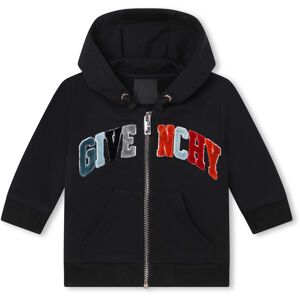 GIVENCHY Cardigan à capuche GARCON 9M Noir - Publicité