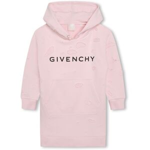 GIVENCHY Robe droite en molleton gratté FILLE 14A Rose - Publicité