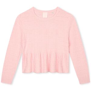 GIVENCHY Pull en tricot à volant FILLE 5A Rose Rose 5A - Publicité