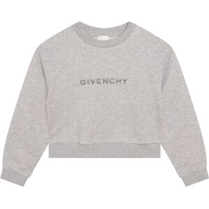 GIVENCHY Sweat-shirt court brodé FILLE 12A Gris - Publicité