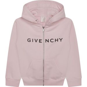 GIVENCHY Cardigan zippé à capuche FILLE 12A Rose - Publicité