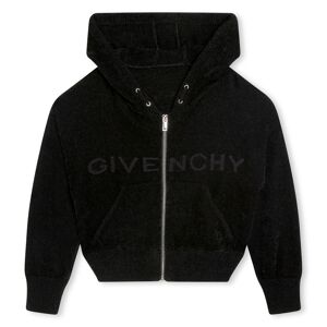 GIVENCHY Cardigan à capuche en tricot FILLE 12A Noir - Publicité