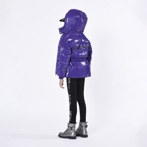 GIVENCHY Doudoune brodée à capuche FILLE 14A Violet - Publicité