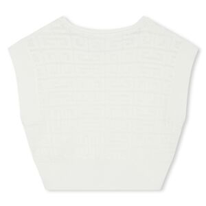 GIVENCHY Pull sans manche en tricot FILLE 5A Blanc - Publicité