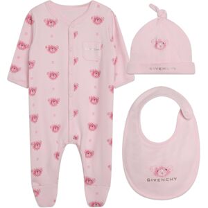 GIVENCHY Ensemble naissance 3 pièces UNISEXE 1M Rose - Publicité