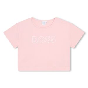Boss T-shirt à manches courtes FILLE 14A Rose - Publicité