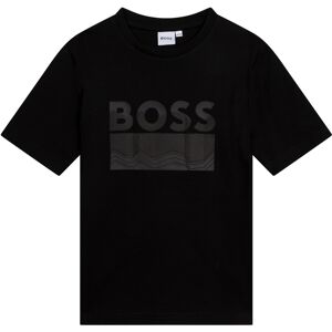 Boss T-shirt manches longues coton GARCON 6A Noir - Publicité