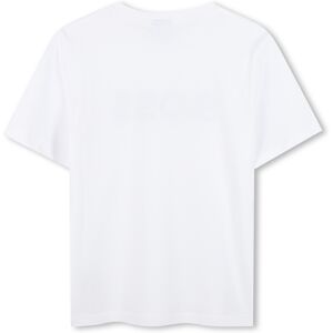 Boss T-shirt coton manches courtes GARCON 8A Blanc - Publicité