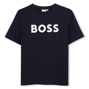 Boss T-shirt coton manches courtes GARCON 12A Bleu - Publicité