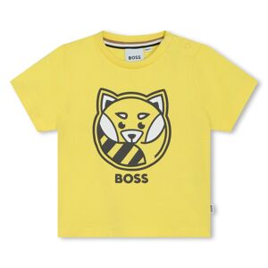 Boss T-shirt manches courtes coton GARCON 3A Jaune - Publicité
