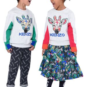 Kenzo KIDS Sweat-shirt fantaisie brodé FILLE 3A Gris - Publicité