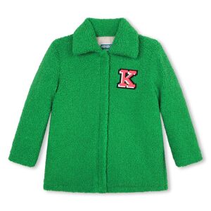 Kenzo KIDS Manteau en tissu peluche FILLE 2A Vert Vert 2A - Publicité