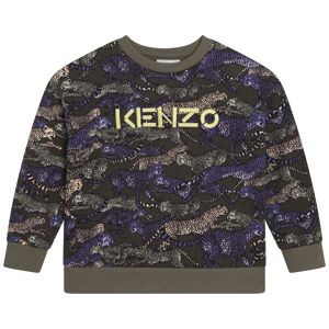 Kenzo KIDS Sweat-shirt imprimé et brodé GARCON 10A Vert - Publicité