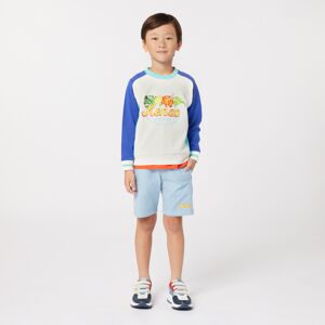 Kenzo KIDS Bermuda rayé en coton GARCON 8A Blanc - Publicité