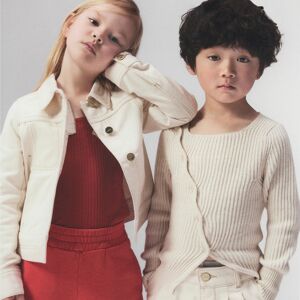 JACQUEMUS Cardigan en tricot UNISEXE 12A Beige - Publicité