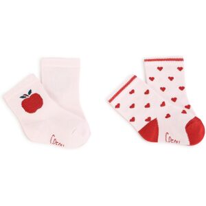 CARREMENT BEAU Deux paires de chaussettes FILLE 23 Rose Rose 23