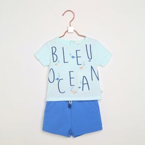 CARREMENT BEAU Short uni avec poches GARCON 6A Bleu Bleu 6A - Publicité